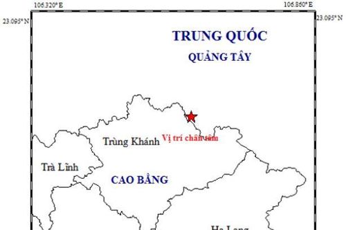 Liên tiếp động đất ở Cao Bằng và biên giới Trung Quốc, Hà Nội chịu rung chấn nhẹ