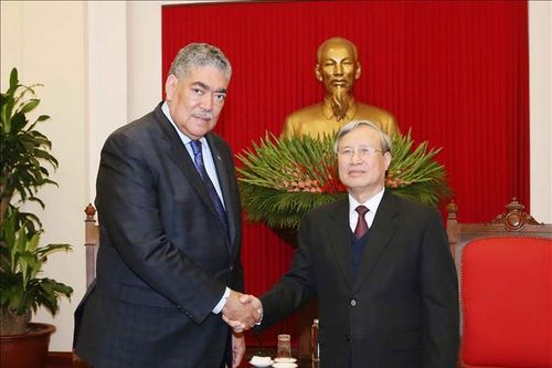 Thường trực Ban Bí thư tiếp Tổng Bí thư Đảng MIU Dominica