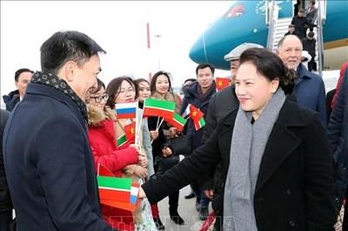Chủ tịch Quốc hội Nguyễn Thị Kim Ngân tới thành phố Kazan, bắt đầu thăm chính thức Liên bang Nga