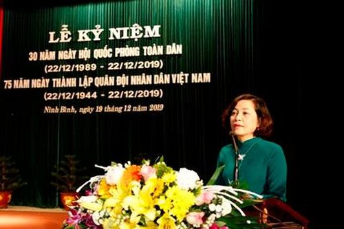 Kỷ niệm 30 năm ngày hội Quốc phòng toàn dân, 75 năm ngày thành lập Quân đội nhân dân Việt Nam