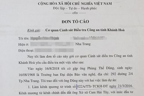 Một phóng viên bị tố lừa tiền của doanh nghiệp và người dân