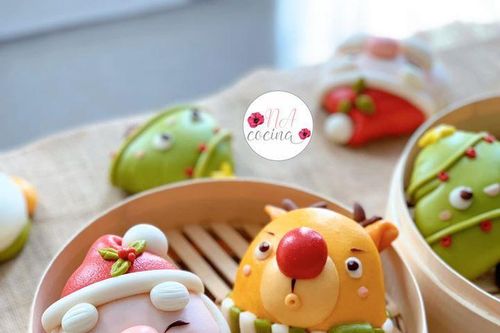 Công thức bánh bao sữa bất bại với tạo hình Giáng sinh đẹp mê mẩn