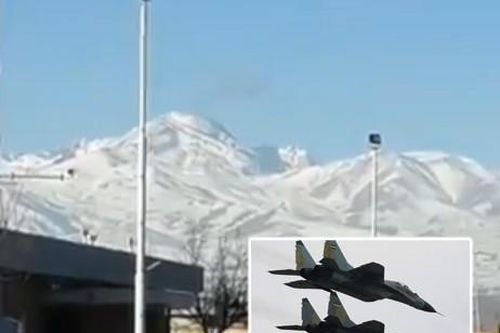 Chiến cơ MiG-29 Iran rơi xuống dãy núi lửa