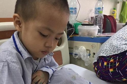 Cảm động chuyện những em bé phải truyền máu suốt đời vẽ tranh in lịch Tết