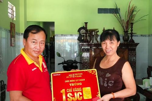 Hàng trăm khách hàng trúng vàng khi mua sữa Nuti