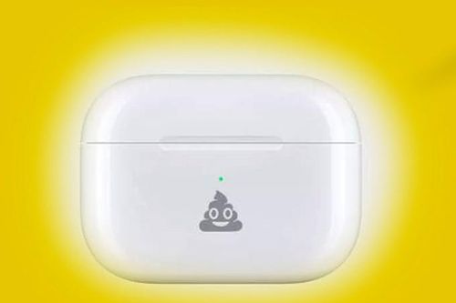 Apple khắc biểu tượng cục phân cười trên vỏ Airpods