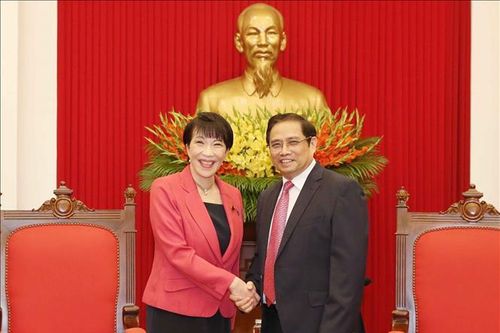 Trưởng Ban Tổ chức Trung ương tiếp Bộ trưởng Bộ Nội vụ, Thông tin và Truyền thông Nhật Bản
