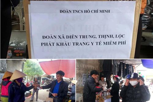 Hàng ngàn khẩu trang được phát miễn phí cho người dân Nghệ An phòng dịch Corona