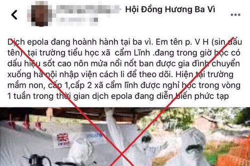 Tung tin đồn dịch 'Epola' ở Hà Nội, nam thanh niên bị phạt 12,5 triệu đồng