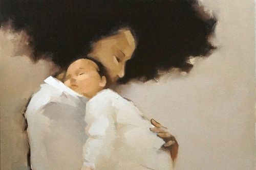 Ấm áp đến tan chảy với những bức họa 'Mẹ và con' của Nguyễn Thanh Bình