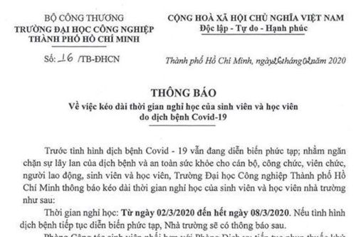TPHCM: Nhiều trường đại học tiếp tục kéo dài thời gian nghỉ học, phòng dịch Covid-19
