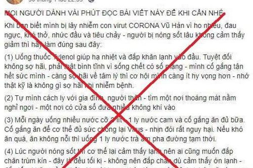 Bị phạt vì bịa cách chữa dịch Covid-19 trên mạng