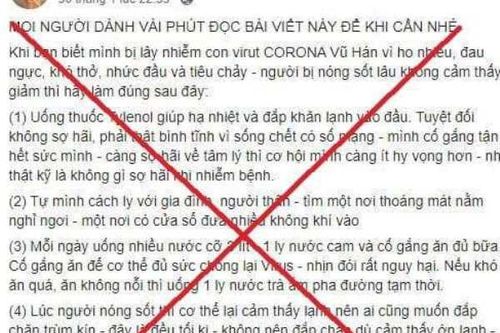 Thêm một chủ tài khoản đăng tin sai về dịch bệnh Covid-19 bị phạt 12,5 triệu đồng