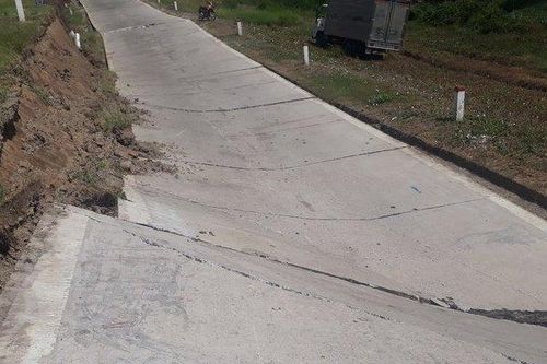 Cà Mau: Đường đê biển Tây có nguy cơ tiếp tục sụt lún