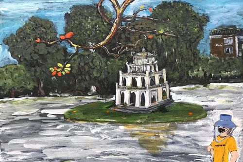 Tuyên truyền phòng, chống dịch Covid-19 qua tranh ký họa