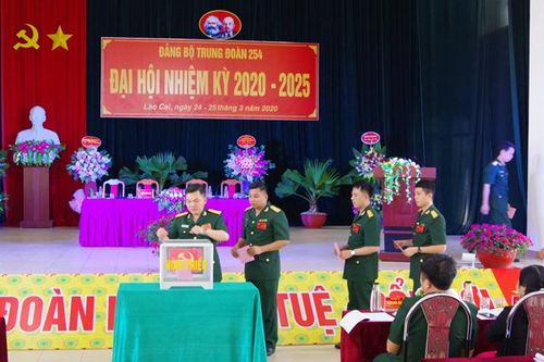 Đại hội điểm Đảng bộ Trung đoàn 254 nhiệm kỳ 2020 - 2025