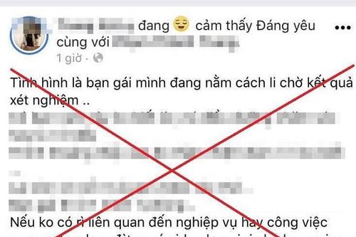 Xử lý nghiêm nam thanh niên tung tin thất thiệt về bạn gái bị quấy rối trong khu cách ly