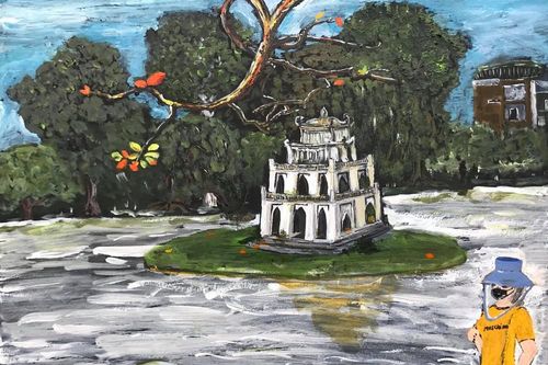 Ở nhà chống dịch bằng vẽ tranh