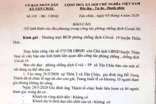 Chủ tịch xã bị đình chỉ công tác vì để dân tổ chức đám cưới giữa thời điểm dịch COIVD-19