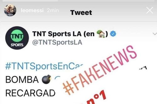 Dùng mạng xã hội, Messi 'đập' lại truyền thông vì... 'tin giả'