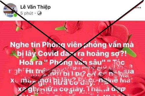 Chủ tài khoản Facebook Lê Văn Thiệp bị phạt 8 triệu đồng