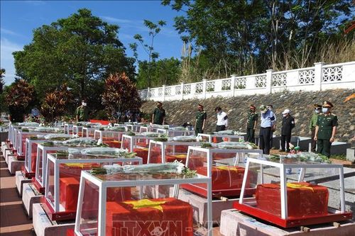 Đắk Lắk tổ chức truy điệu, an táng 13 hài cốt liệt sĩ hy sinh tại Campuchia
