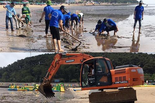 Rác thải 'bức tử' bãi tắm dịp 30/4-1/5: Đồ Sơn huy động lực lượng thu gom