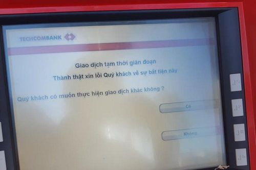 Techcombank gặp lỗi hệ thống, khách không thể chuyển tiền