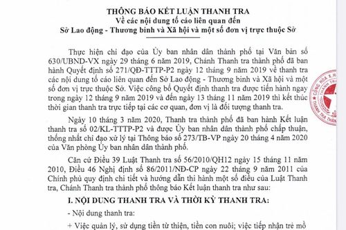 Hàng loạt cán bộ được bổ nhiệm không đúng quy định tại Sở LĐTB&XH TPHCM