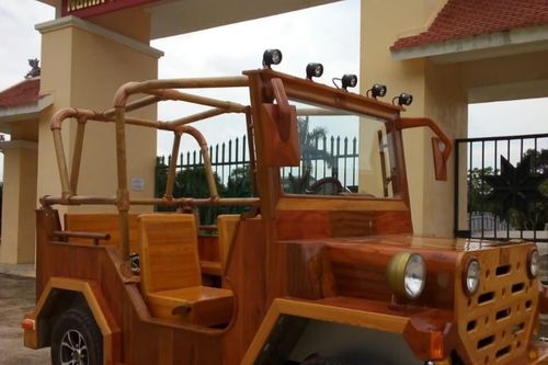 Độc đáo chiếc Jeep gỗ chạy động cơ xe máy Honda của dân chơi Thái Nguyên