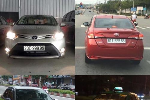 Loạt xe Toyota Vios biển số ngũ quý từng gây sốt
