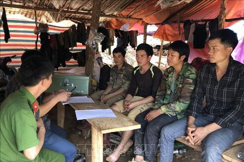 Sơn La: Tập kích điểm khai thác vàng trái phép tại xã Chiềng Lương