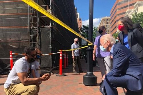 Ứng viên Tổng thống Biden thăm nơi diễn ra biểu tình bạo lực ở Delaware