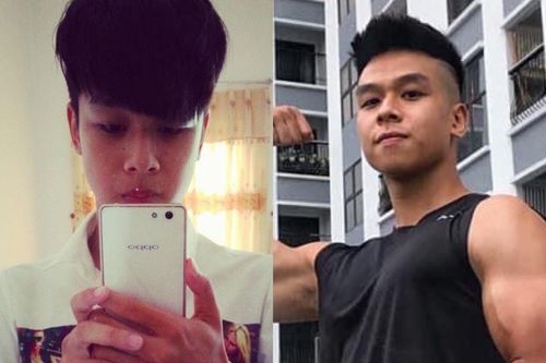 Chàng trai gầy ăn nhiều đến thừa cân, tập luyện để có bụng 6 múi