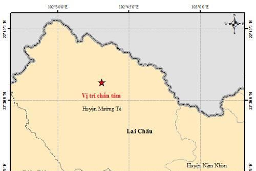 Vừa xảy ra động đất lớn nhất từ đầu năm ở Việt Nam