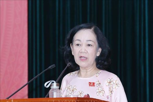 Trưởng ban Dân vận Trung ương tiếp xúc cử tri tại Đà Lạt