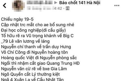 Công an Hà Nội xử lý trường hợp thường xuyên báo 'chốt 141' trên mạng xã hội
