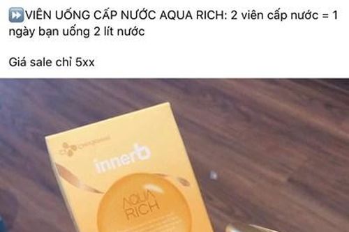 Thận trọng với viên uống cấp nước