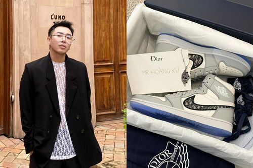 Hoàng Ku là người đầu tiên ở Việt Nam sở hữu giày Nike Dior hiếm