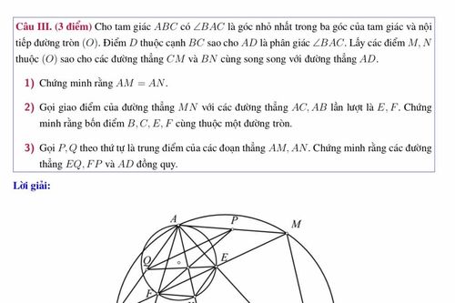 Lời giải đề Toán vòng 1 Chuyên Khoa học Tự nhiên