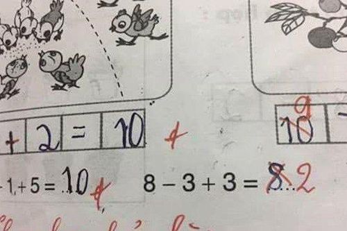 Bài toán lớp 1 khiến các bậc phụ huynh hoang mang phải lên mạng nhờ trợ giúp