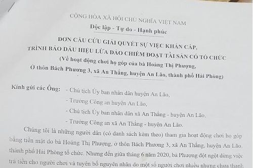 Hải Phòng: Vụ vỡ họ lên tới hàng trăm tỷ đồng gây rúng động làng quê