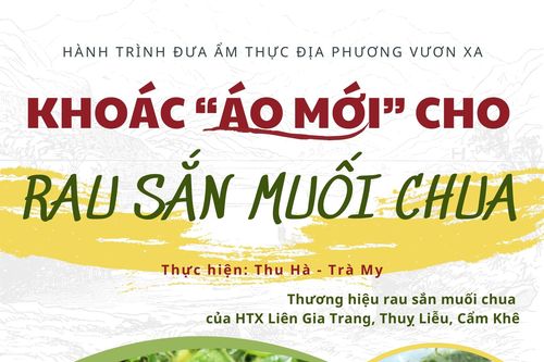 Khoác 'áo mới' cho rau sắn muối chua