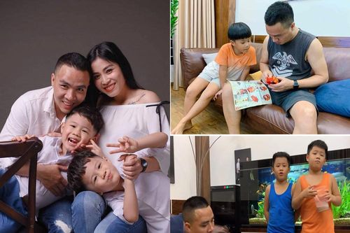 Bất ngờ với cách dạy dỗ và xưng hô của Mạnh Hùng với hai con trai MC Hoàng Linh