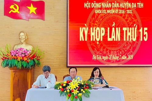 HĐND huyện Đạ Tẻh khóa VII tiến hành kỳ họp thứ 15