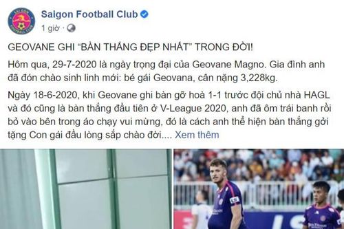 Chân sút ngoại của CLB Sài Gòn 'ghi bàn thắng đẹp nhất trong đời'