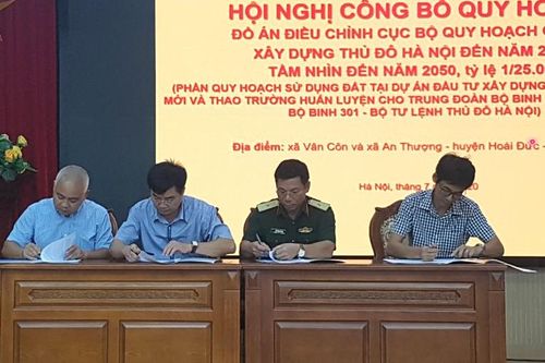 Công bố điều chỉnh cục bộ Quy hoạch chung xây dựng Thủ đô tại huyện Hoài Đức