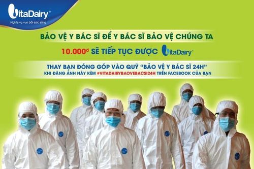 VitaDairy tái kích hoạt quỹ 'Bảo vệ y bác sĩ 24h'