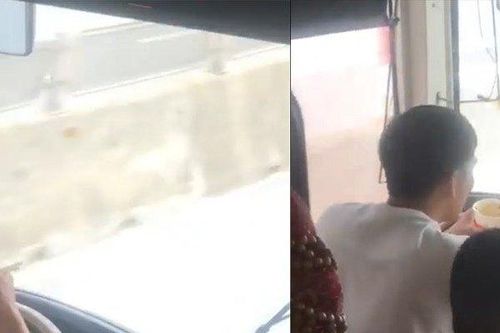 Tài xế vừa ăn mỳ tôm vừa lái xe bị xử phạt, tước giấy phép 2 tháng