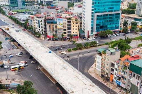Cận cảnh cây cầu vượt quy mô lớn nhất Hà Nội sắp thông xe